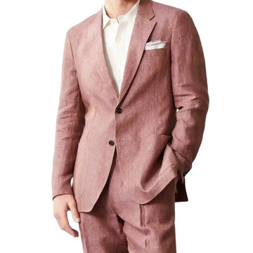 Aidase Elegant Men's Suit  Bow Collar 2 Pieces Blazer Pants Single Breasted Buckle Business Formal Work Wear Costume Size Color Newest aidase-shop